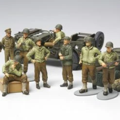 Best Pirce ✨ Tamiya Wwii Us Army Infantry + Jeep 👏