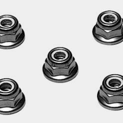 Best Pirce 😀 Tamiya 4mm Flange Lock Nuts Red ⌛