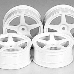 Brand new 🔔 Tamiya M Narrow White 5 Spoke Wheels ❤️