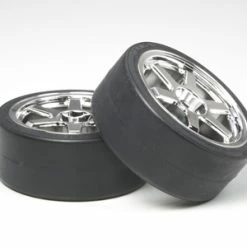 Best Sale 👍 Tamiya 6-S Wheel W Drift Tyre X 2 26mm + 2 💯