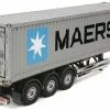 Flash Sale 👏 Maersk 40ft Container And 3 Axle Trailer For Tamiya Tractor Units 🔔