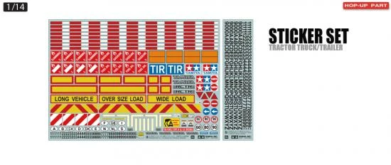 Hot Sale ✨ Tamiya 1/14 Tractor Trailer Sticker ⌛ 1 Hot Sale ✨ Tamiya 1/14 Tractor Trailer Sticker ⌛