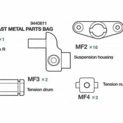 Coupon ❤️ Tamiya Die Cast Parts Bag For 56022 ❤️